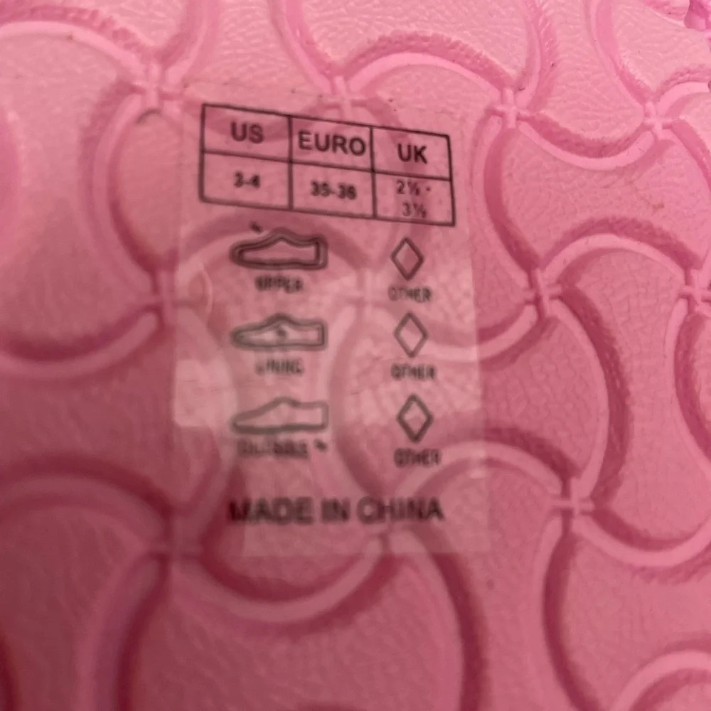 Girls Pink Shimmer Double Strap Slip-On Sandal - Picture 9 of 12